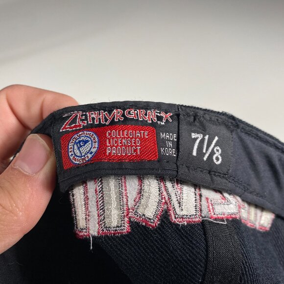 Vintage 1990s Zephyr Graphx Washington State Cougars 7 1/8 Fitted Hat mens OS - Picture 6 of 8